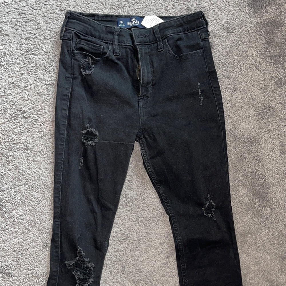 Hollister black skinny jeans